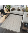 Tapis en coton berbère crème beige MILAS 21