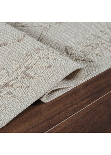 Tapis en coton berbère crème beige MILAS 21