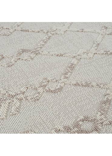 Tapis en coton berbère crème beige MILAS 21