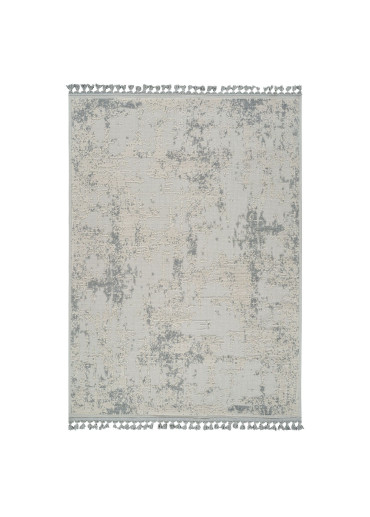 Tapis en coton abstrait gris MILAS 20