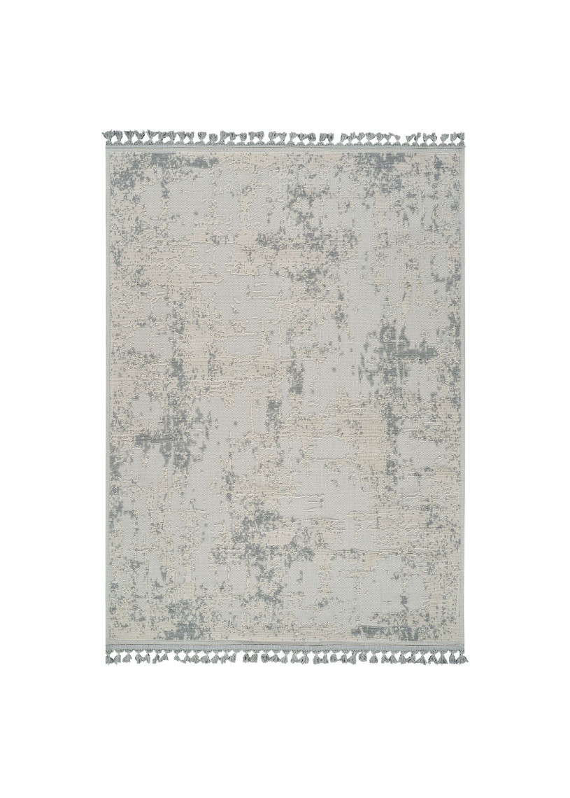 Tapis en coton abstrait gris MILAS 20