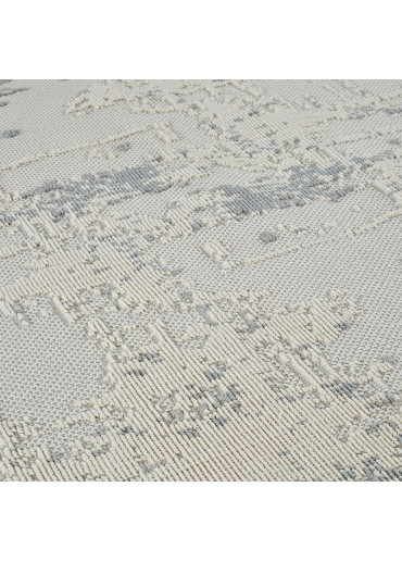 Tapis en coton abstrait gris MILAS 20