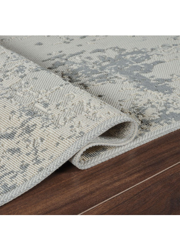 Tapis en coton abstrait gris MILAS 20