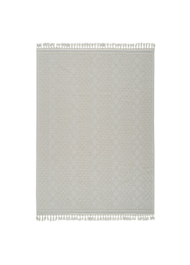 Tapis en coton berbère crème MILAS 02