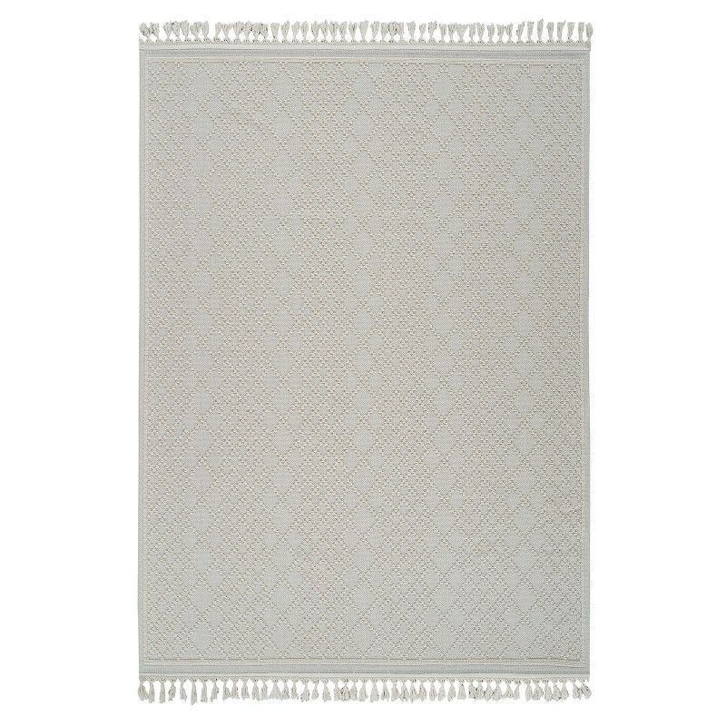 Tapis en coton berbère crème MILAS 02