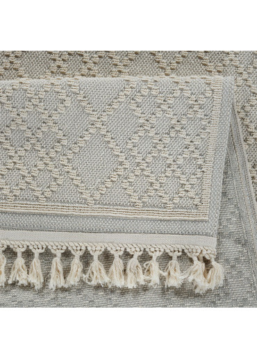 Tapis en coton berbère crème MILAS 02