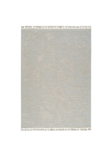 Tapis en coton abstrait crème MILAS 20