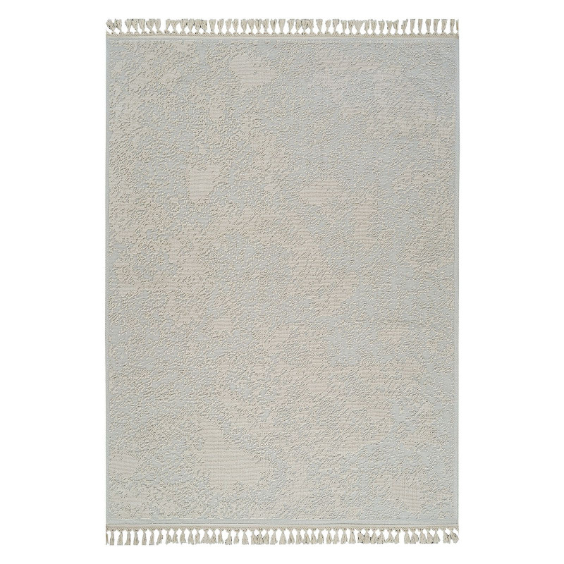 Tapis en coton abstrait crème MILAS 20