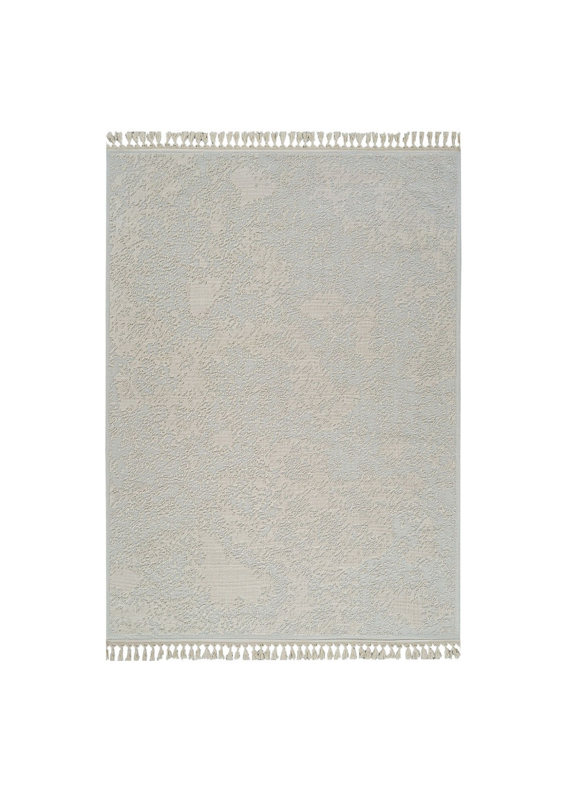 Tapis en coton abstrait crème MILAS 20