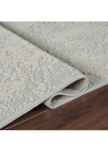 Tapis en coton abstrait crème MILAS 20