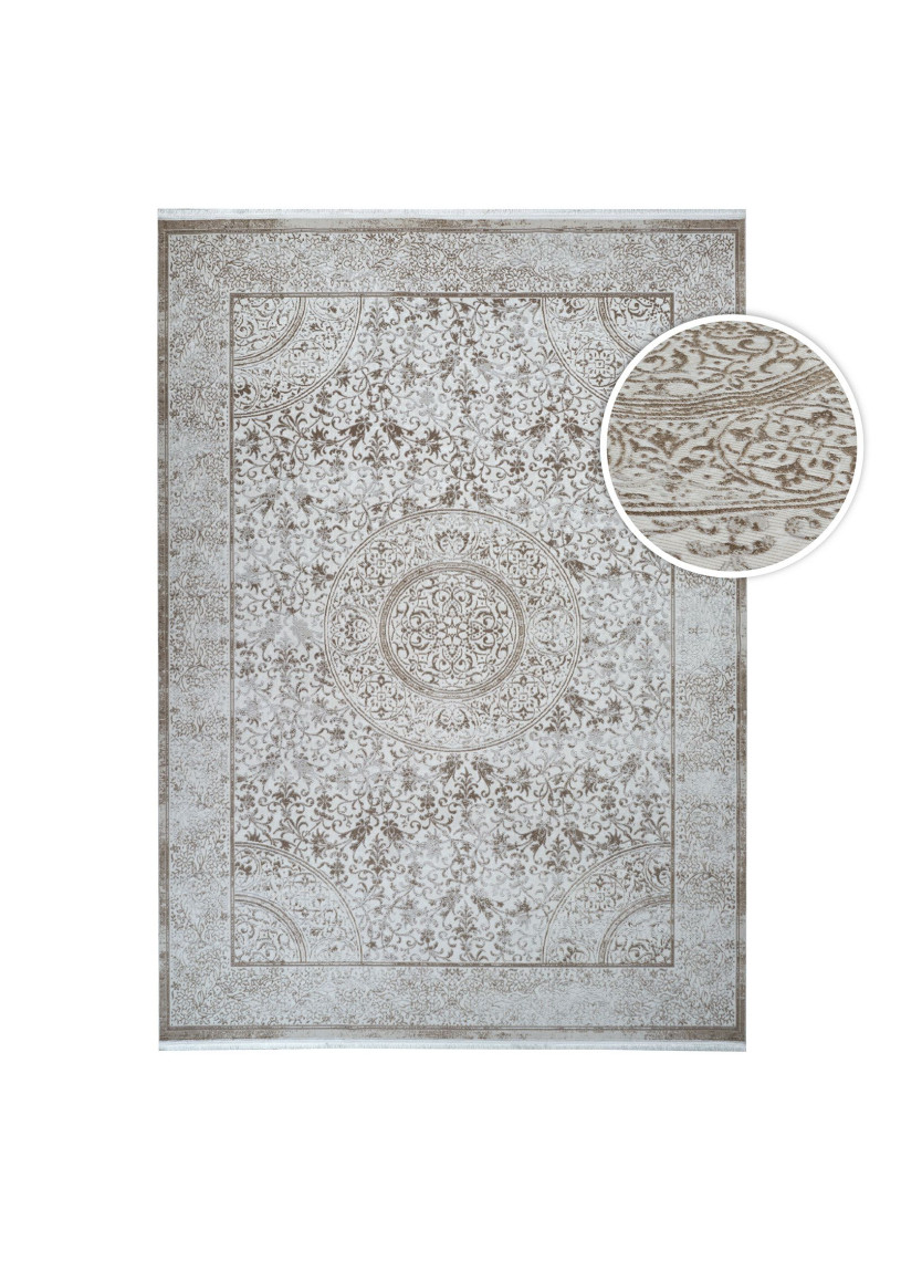 Tapis lavable oriental taupe ISTANBUL 10