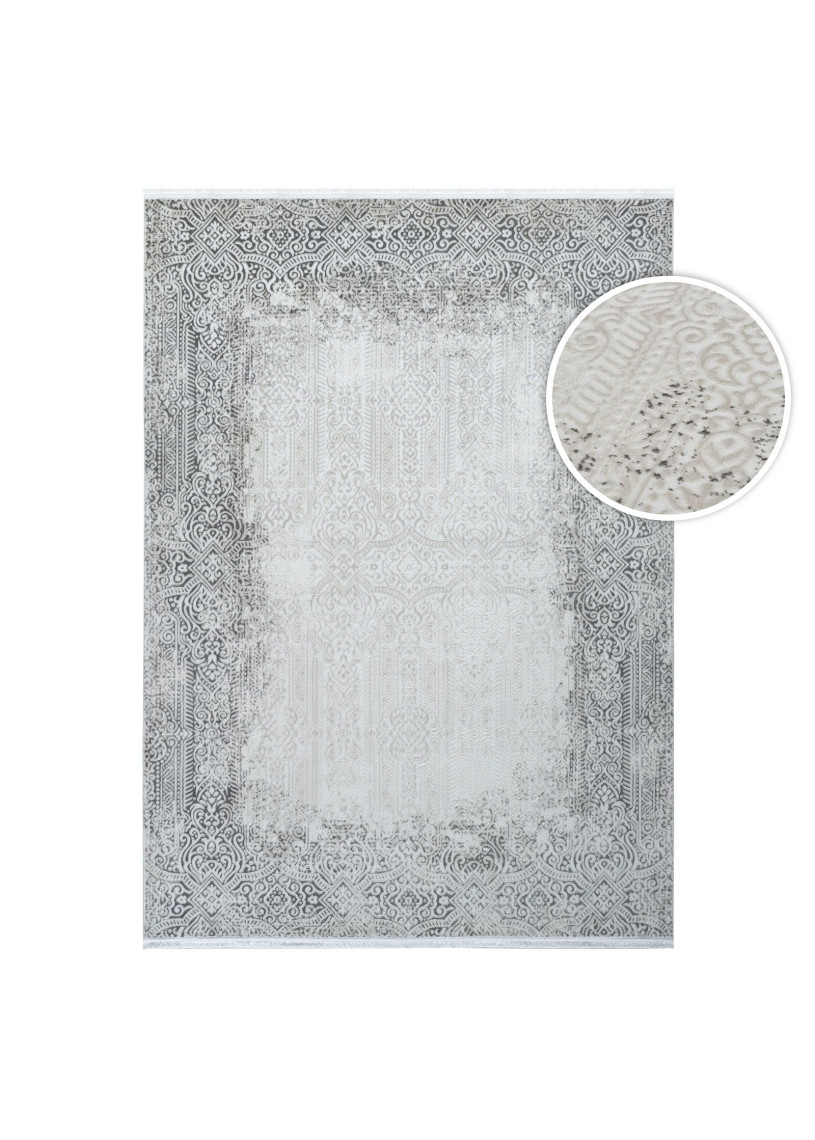 Tapis lavable oriental gris ISTANBUL 08