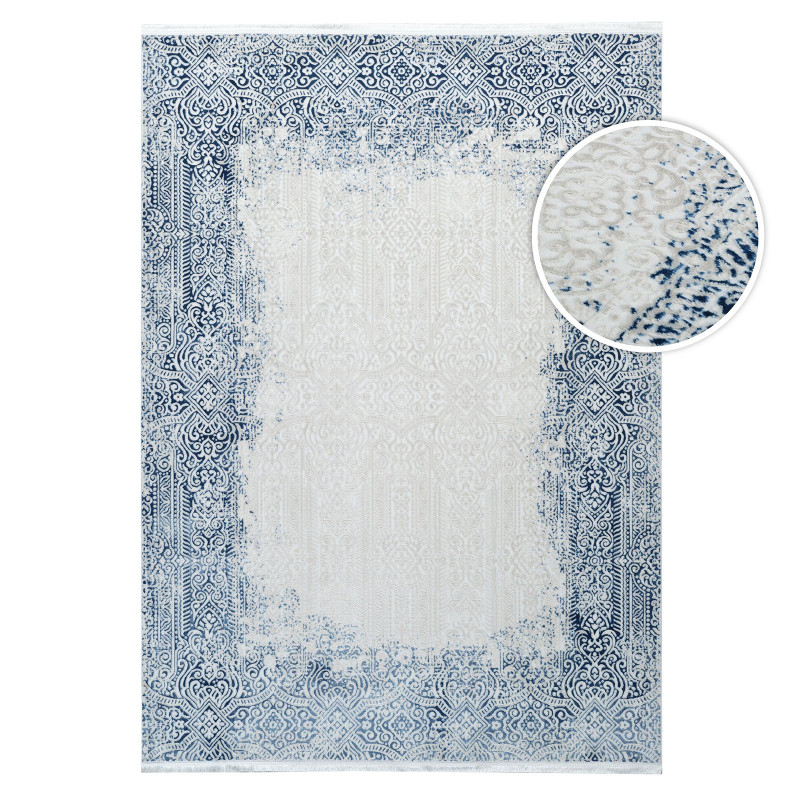 Tapis lavable oriental bleu ISTANBUL 08