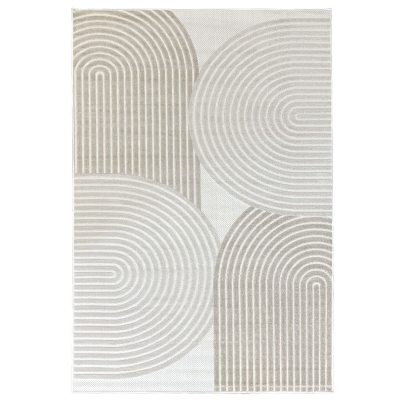 Tapis extérieur intérieur arc crème beige ALANYA 40