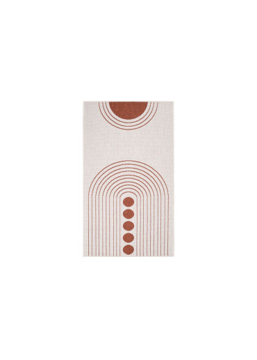 Tapis extérieur réversible bohème rouge - CALVI 39