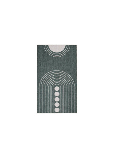 Tapis extérieur réversible bohème vert - CALVI 39