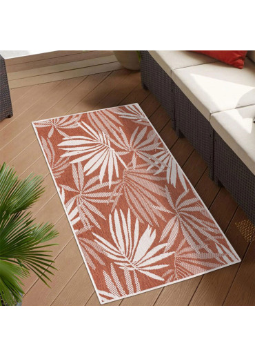 Red leaf reversible exterior carpet - CALVI 71