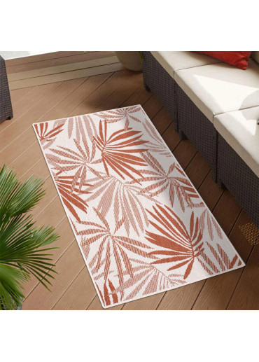 Red leaf reversible exterior carpet - CALVI 71