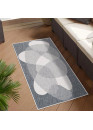 Tapis extérieur réversible abstrait gris - CALVI 35