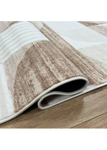 Tapis géométrique beige DAKOTA 03