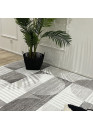 Tapis géométrique gris DAKOTA 03