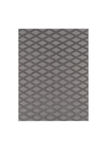 Tapis lavable scandinave gris anthracite KUMLA 642