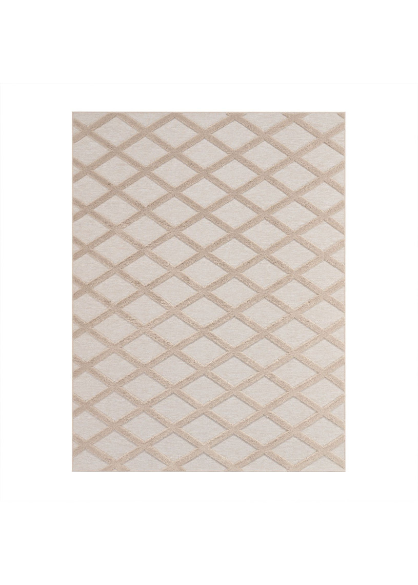 Tapis lavable scandinave beige KUMLA 642