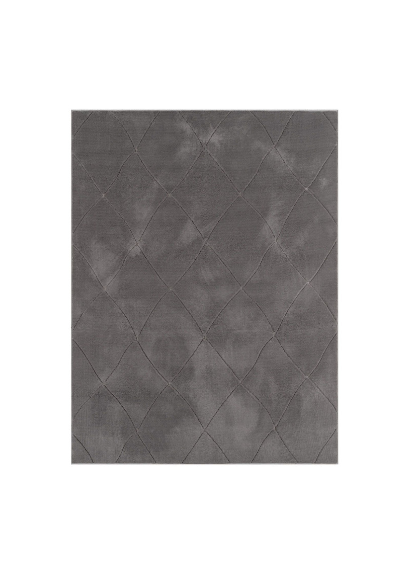 Tapis lavable berbère gris anthracite KUMLA 641