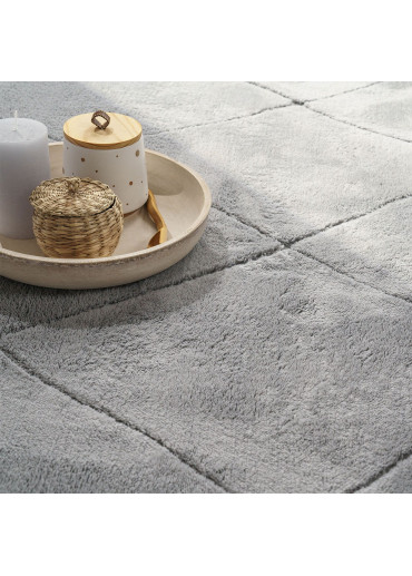 Tapis lavable berbère gris KUMLA 641