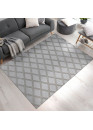 Tapis lavable scandinave gris KUMLA 642