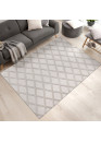 Tapis lavable scandinave grège KUMLA 642