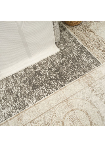 Tapis lavable oriental gris ISTANBUL 08