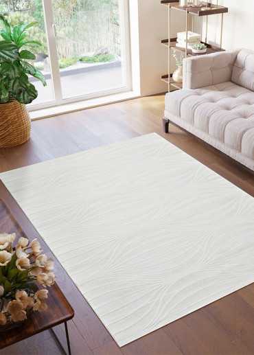 Tapis moderne crème -...