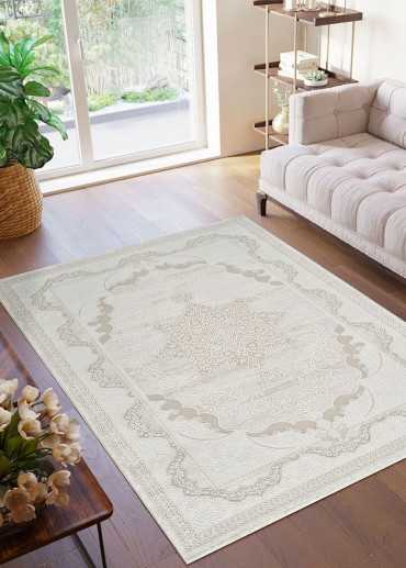 Tapis oriental crème -...