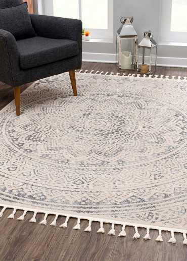 Tapis mandala gris - ART 1652