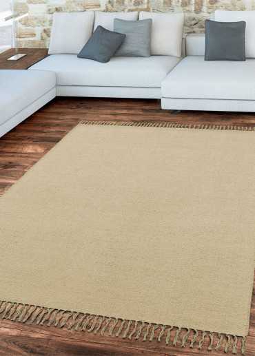 Tapis en coton beige TEXAS 350