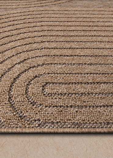 Tapis extérieur effet jute arc - CASSIS 93