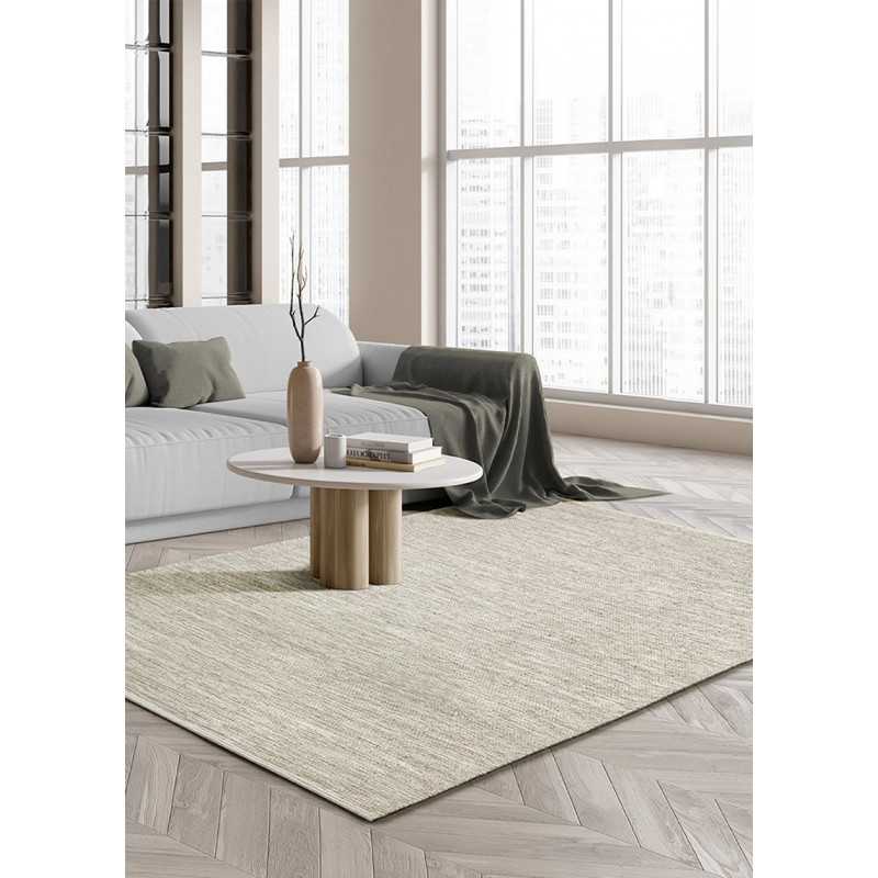 Tapis en laine beige STOCKHOLM