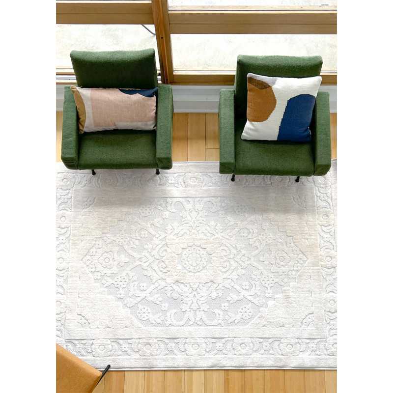 Tapis vintage crème - MANISA 455