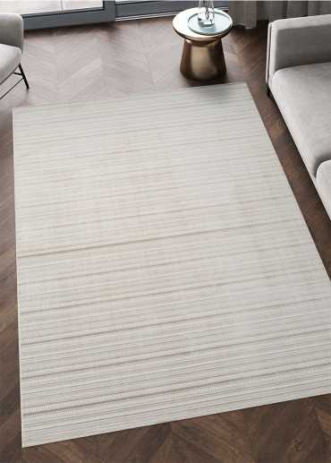 Tapis lavable moderne beige...