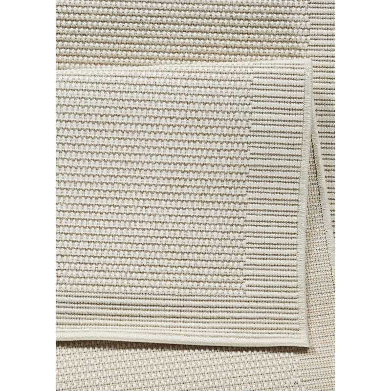 Reversible Terracotta Cream Geometric Rug – COLORADO 01