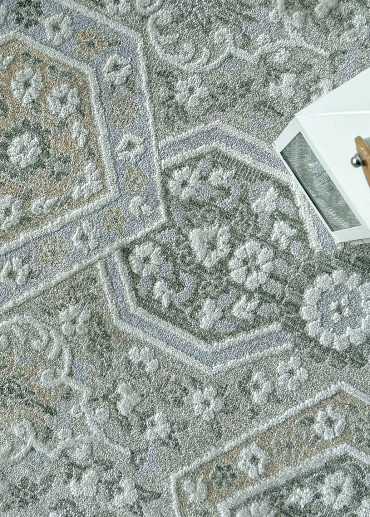 Tapis oriental vert beige NANTES 20