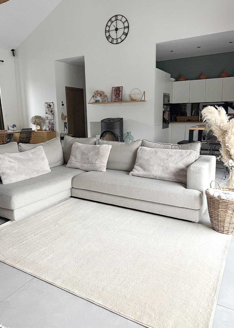 Tapis uni lavable en machine AVIGNON