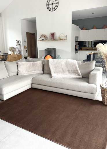 Tapis uni lavable en...