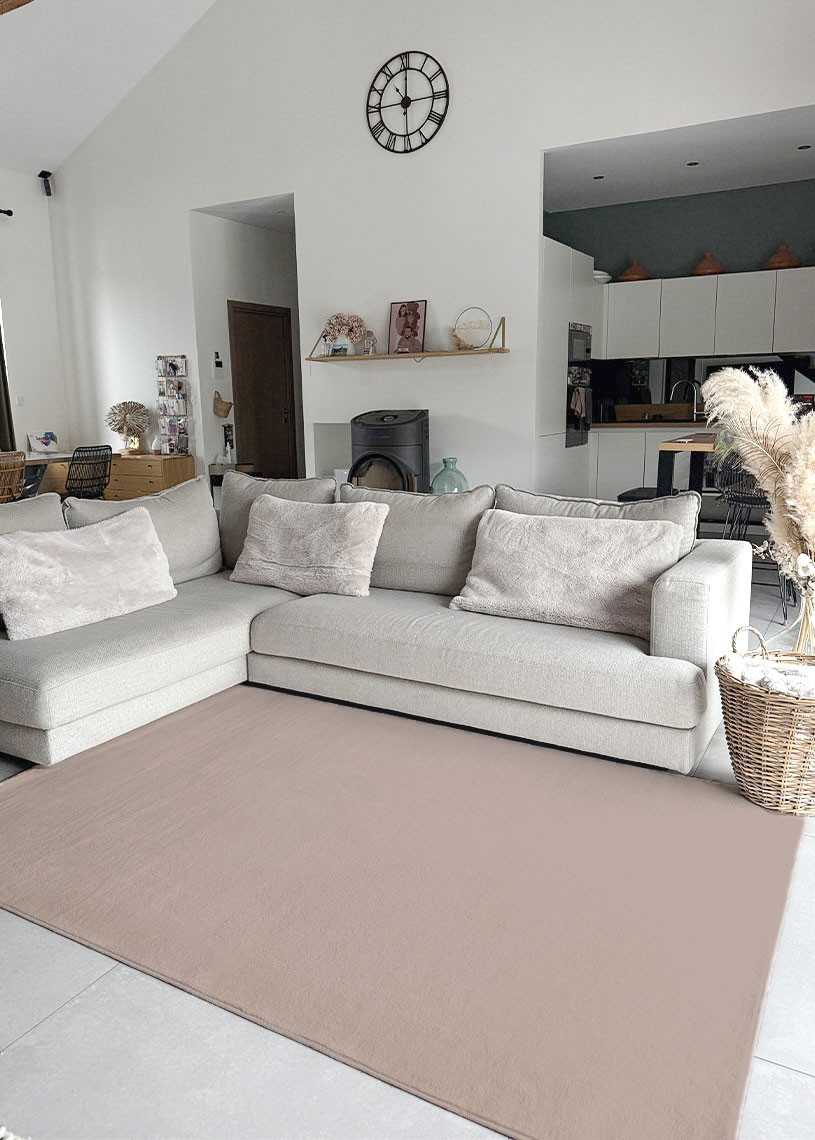 Tapis uni lavable en machine AVIGNON