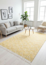 Reversible Cream and Yellow Berber Rug – COLORADO 08