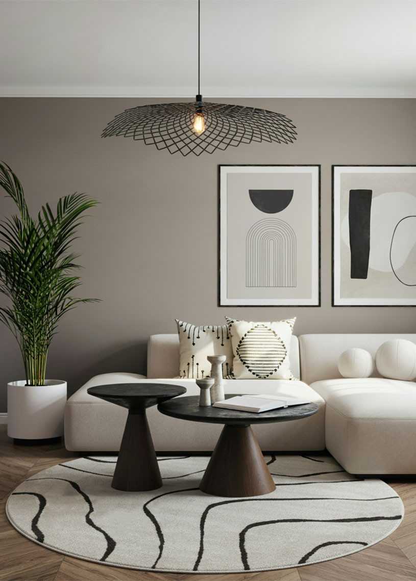 Tapis abstrait crème PARIS 607