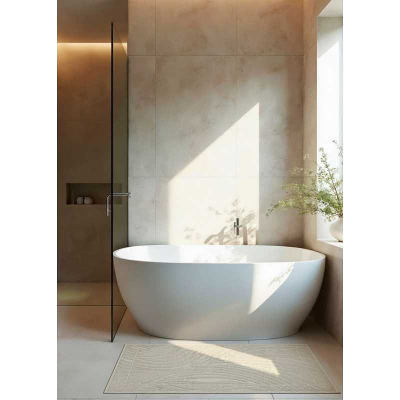 copy of Tapis salle de bain taupe MYKONOS 01