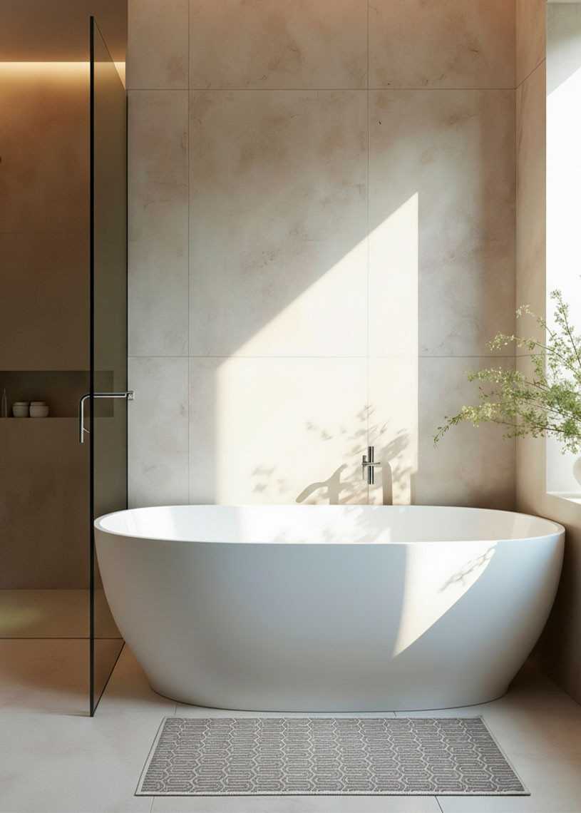 copy of Tapis salle de bain taupe MYKONOS 01