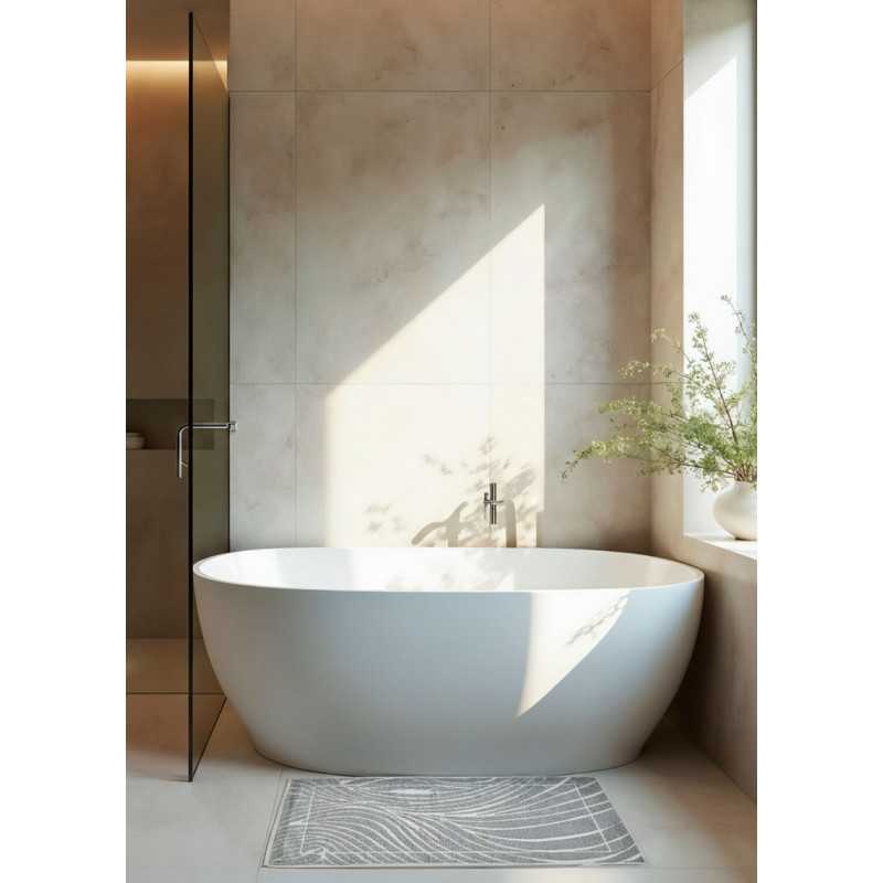 copy of Tapis salle de bain taupe MYKONOS 01